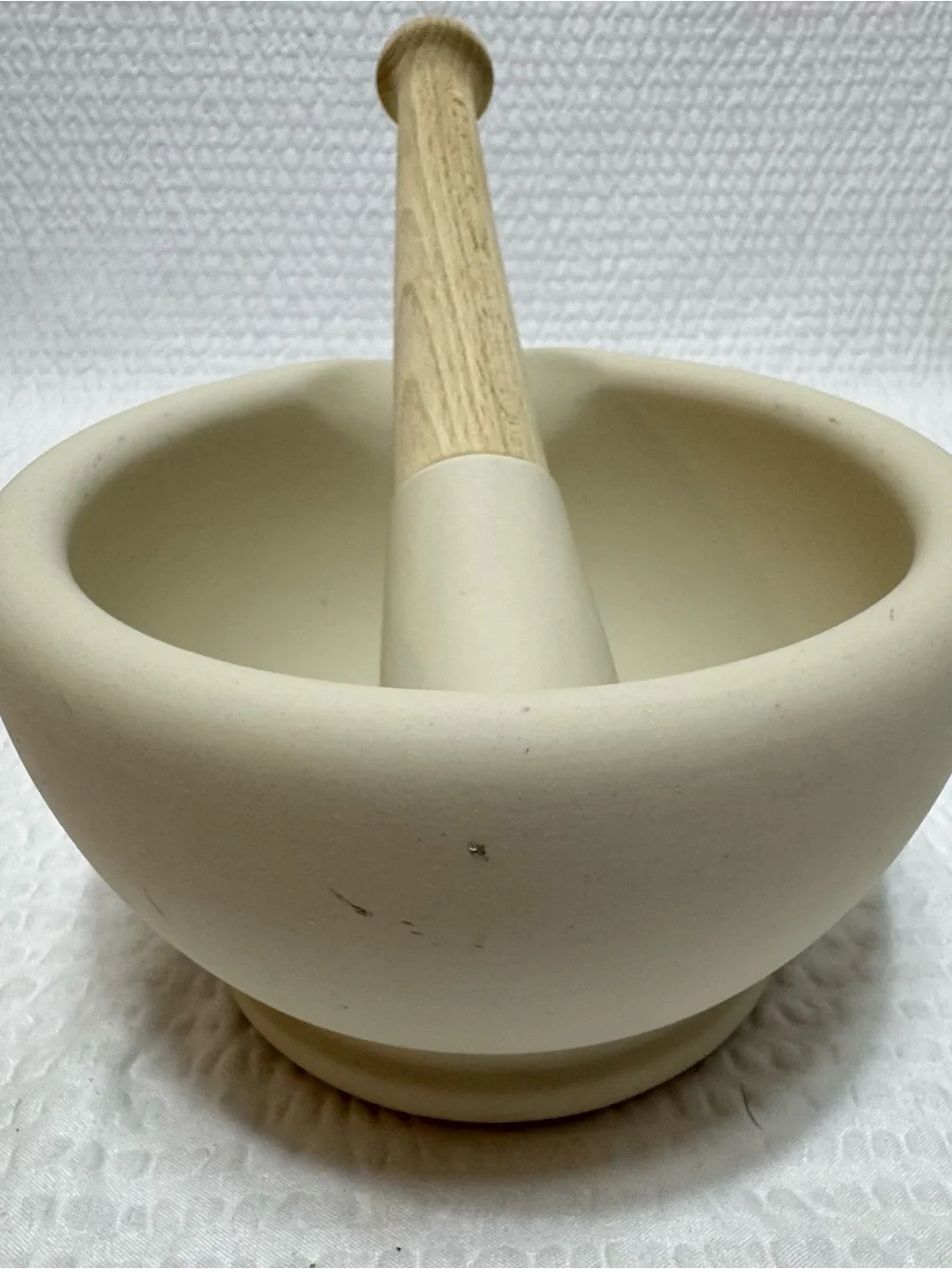 Milton Brook Wade Ceramic Mortar — Cream Finish